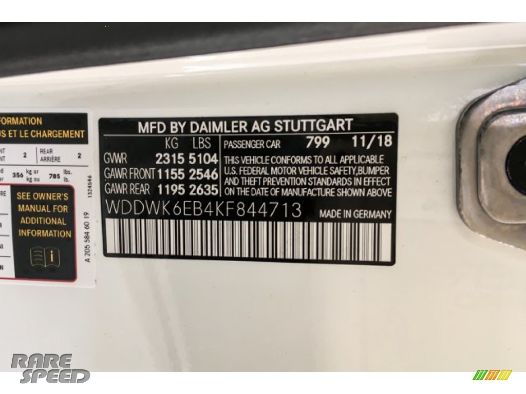2019 C 43 AMG 4Matic Cabriolet - designo Diamond White Metallic / Magma Grey/Black photo #11