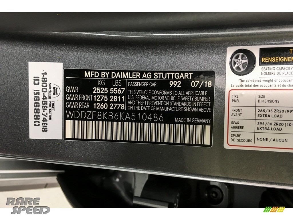 2019 E AMG 63 S 4Matic Sedan - Selenite Grey Metallic / Black photo #11