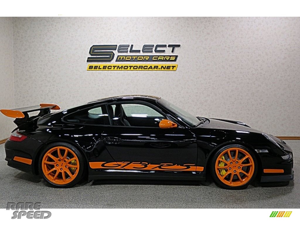 2007 911 GT3 RS - Black/Orange / Black w/Alcantara photo #4