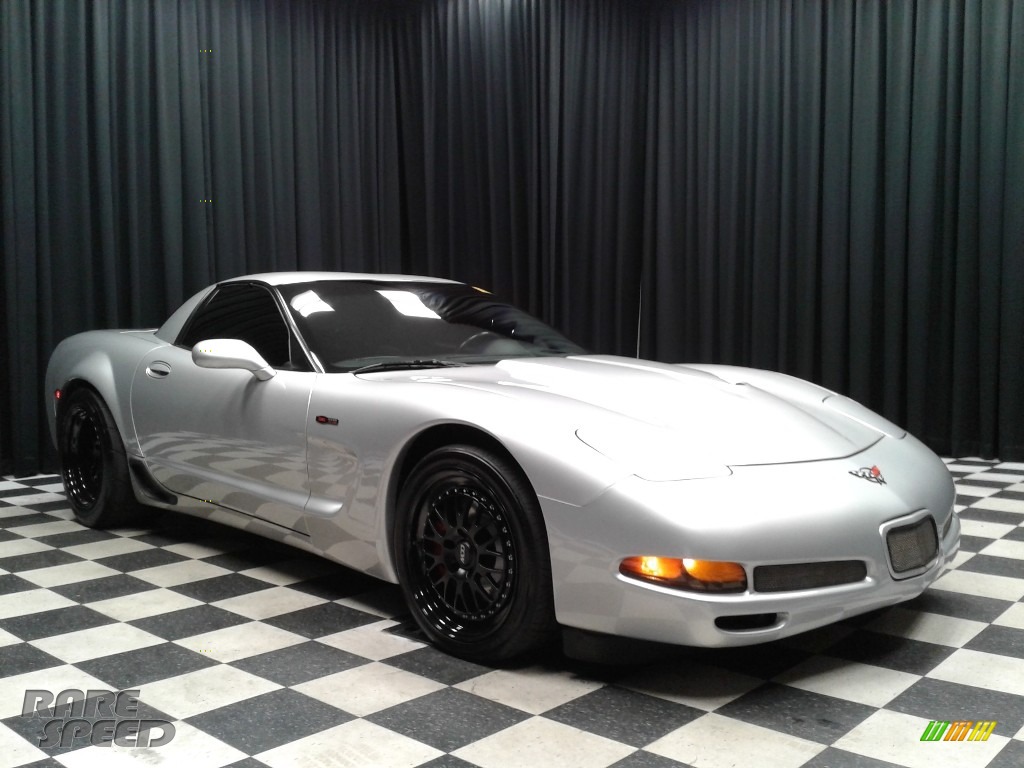 2002 Corvette Z06 - Quicksilver Metallic / Black photo #4