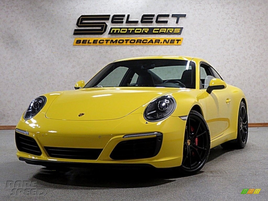 2017 911 Carrera S Coupe - Racing Yellow / Black/Bordeaux Red photo #1