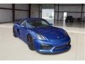 Porsche Cayman GT4 Sapphire Blue Metallic photo #1