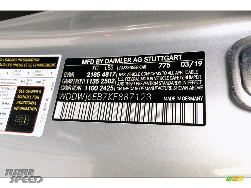 2019 C 43 AMG 4Matic Coupe - Iridium Silver Metallic / Black photo #11