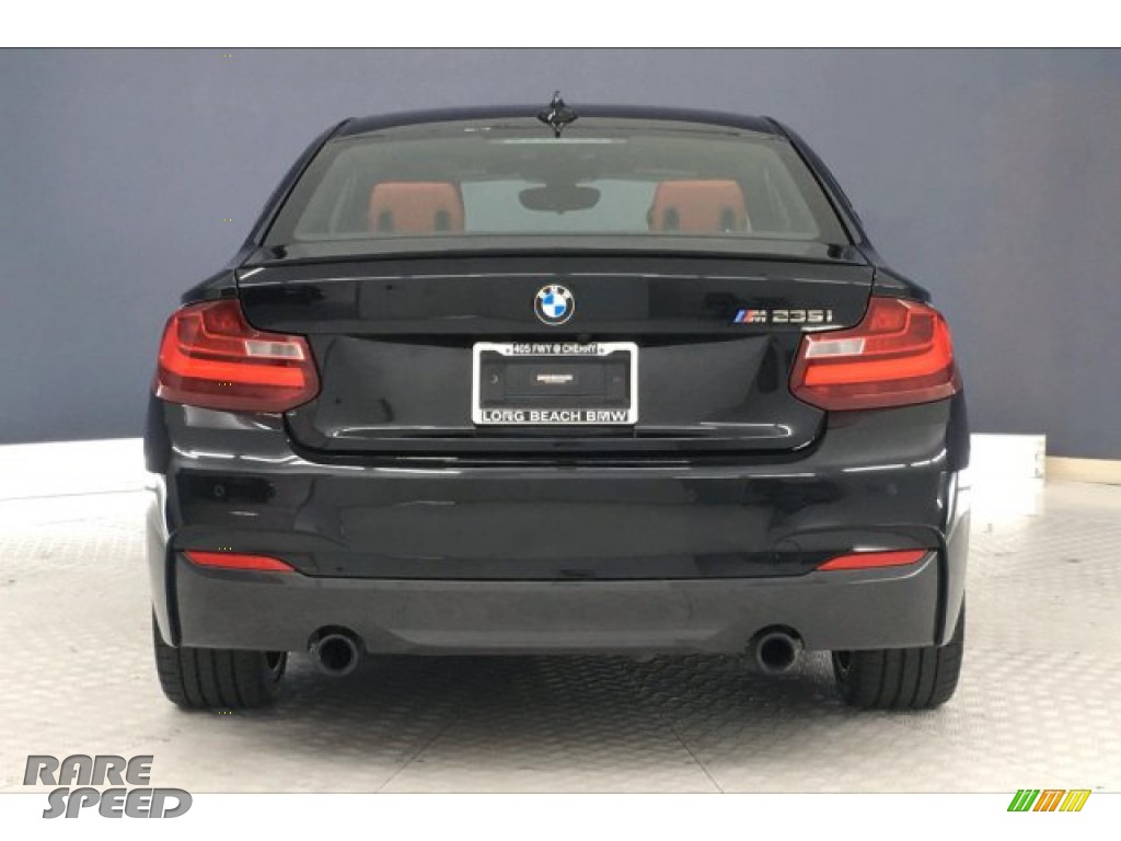 2016 M235i Coupe - Black Sapphire Metallic / Coral Red photo #3