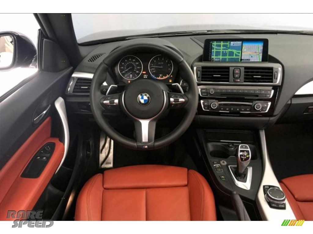 2016 M235i Coupe - Black Sapphire Metallic / Coral Red photo #4