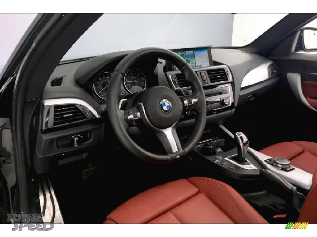 2016 M235i Coupe - Black Sapphire Metallic / Coral Red photo #17