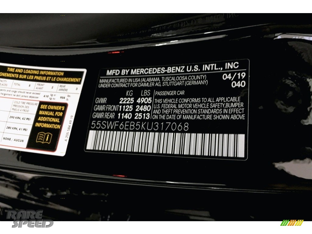 2019 C 43 AMG 4Matic Sedan - Black / Black photo #11