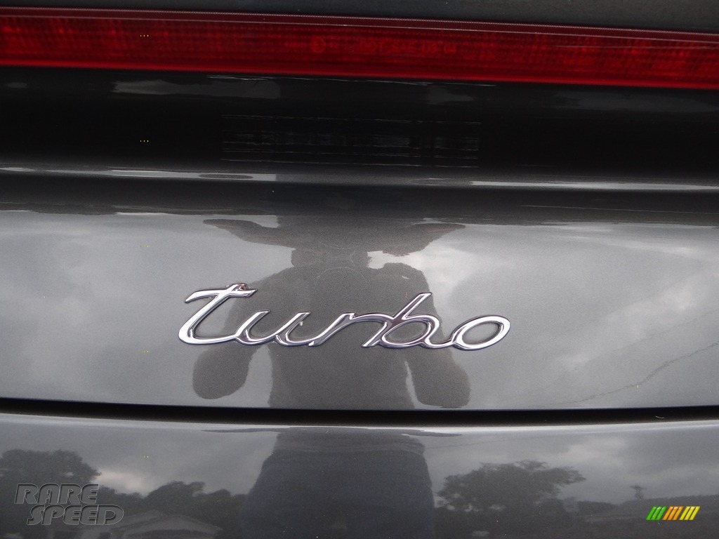 2008 911 Turbo Coupe - Slate Grey Metallic / Cocoa Brown photo #19