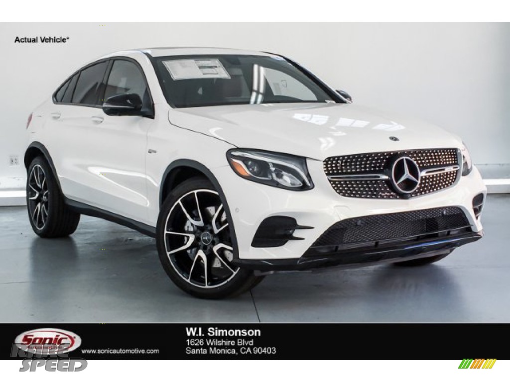 Polar White / Cranberry Red/Black Mercedes-Benz GLC AMG 43 4Matic Coupe