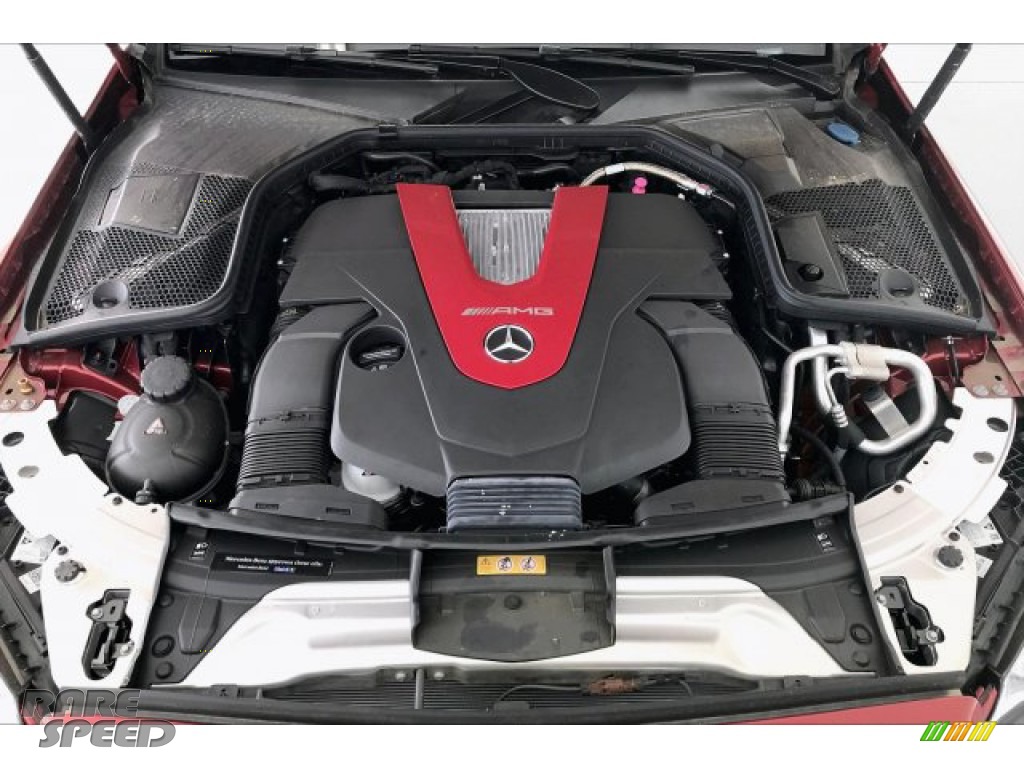 2019 C 43 AMG 4Matic Sedan - designo Cardinal Red Metallic / Black photo #8