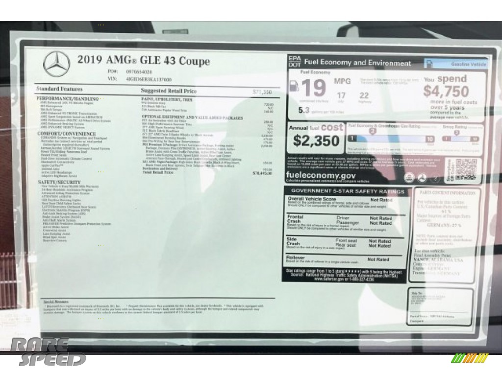 2019 GLE 43 AMG 4Matic Coupe - Selenite Grey Metallic / Black photo #10