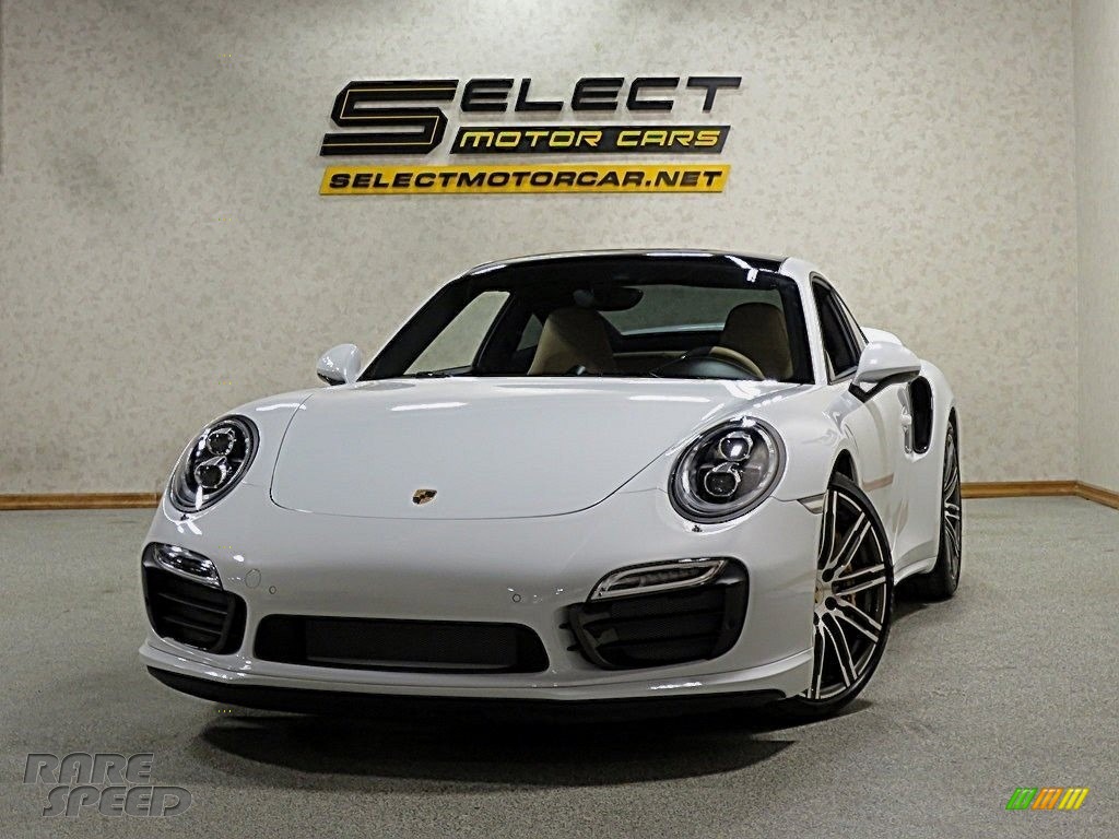 White / Black/Luxor Beige Porsche 911 Turbo S Coupe