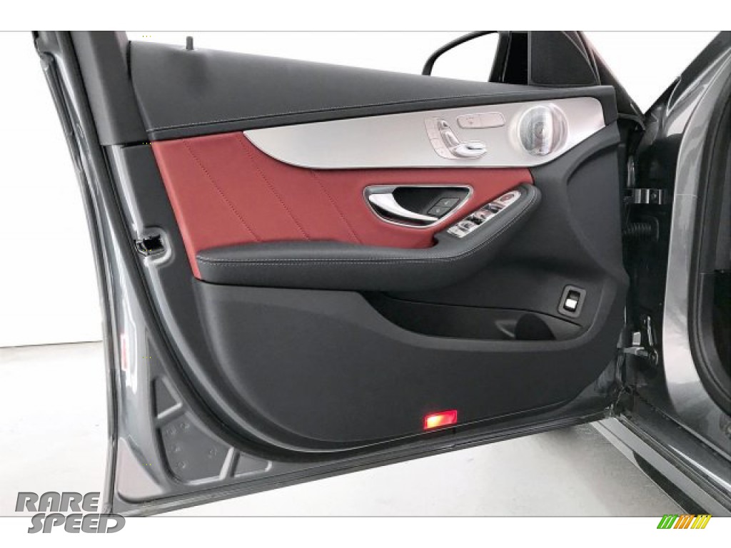 2020 C AMG 43 4Matic Sedan - Selenite Grey Metallic / Cranberry Red/Black photo #25