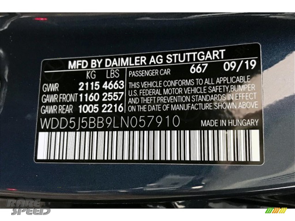 2020 CLA AMG 35 Coupe - Denim Blue Metallic / Black photo #24