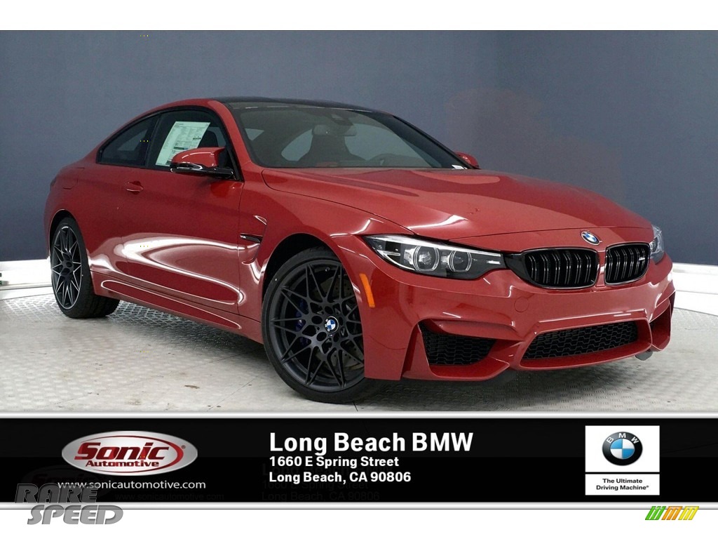 2020 M4 Coupe - Imola Red / Black/Red photo #1