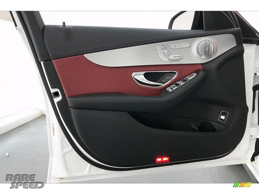 2020 C AMG 43 4Matic Sedan - Polar White / Cranberry Red/Black photo #25