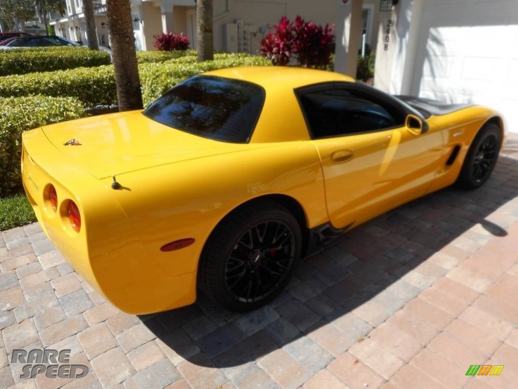 2001 Corvette Z06 - Milliennium Yellow / Black photo #9
