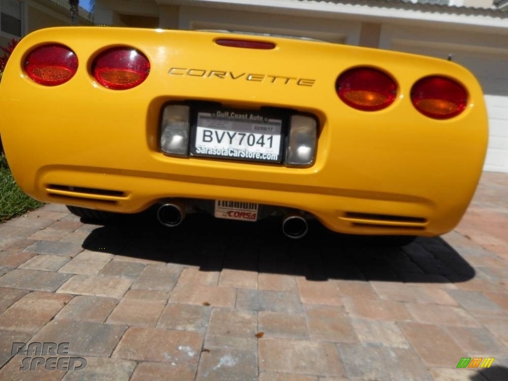 2001 Corvette Z06 - Milliennium Yellow / Black photo #11