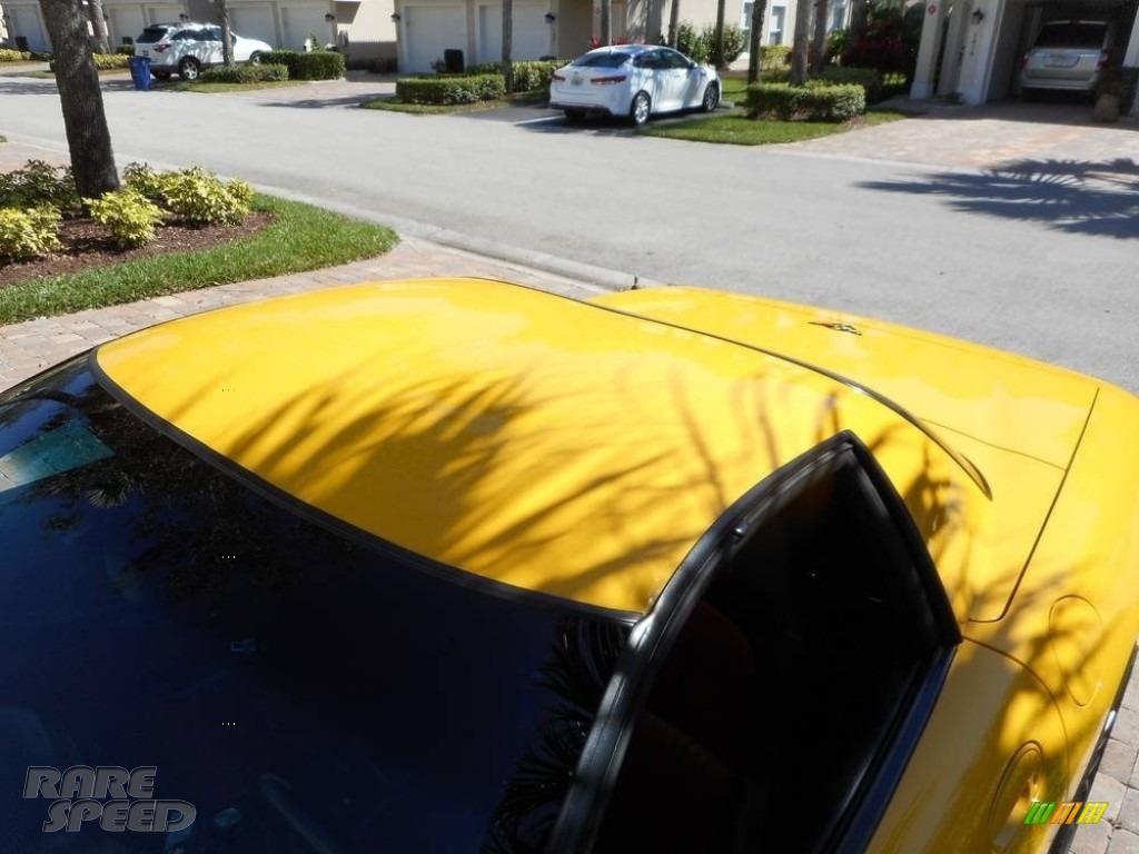 2001 Corvette Z06 - Milliennium Yellow / Black photo #13