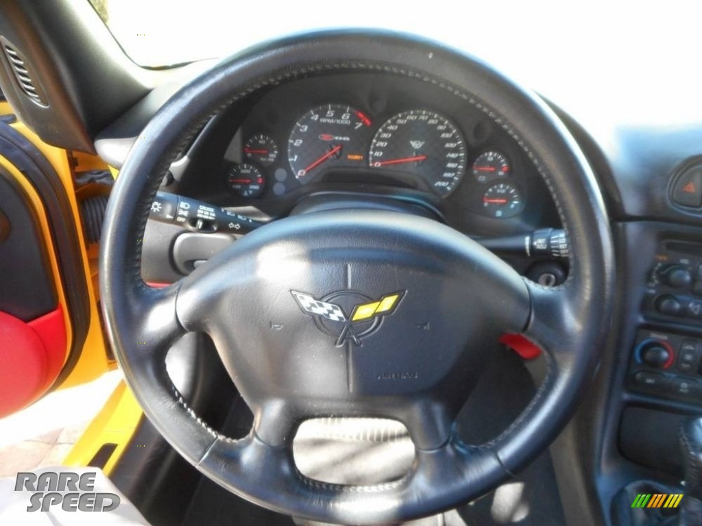 2001 Corvette Z06 - Milliennium Yellow / Black photo #31