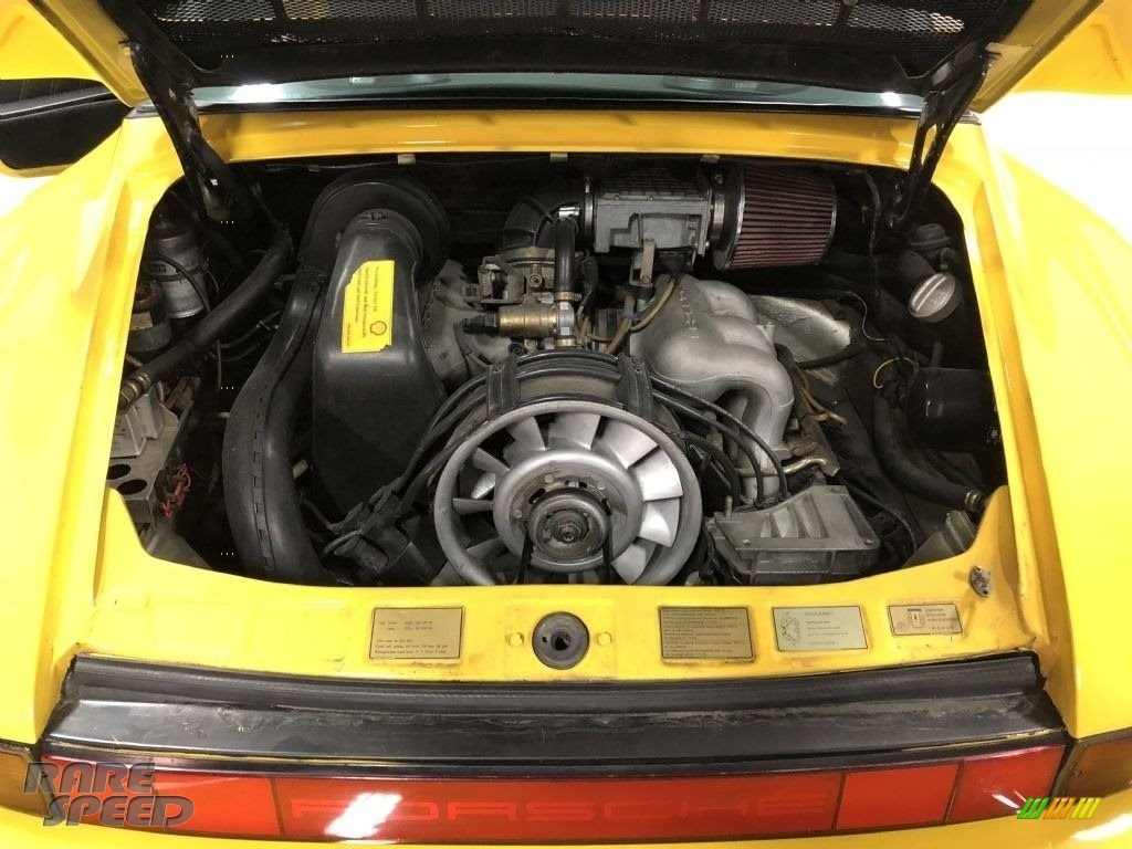 1985 911 Carrera Targa - Yellow / Black photo #20