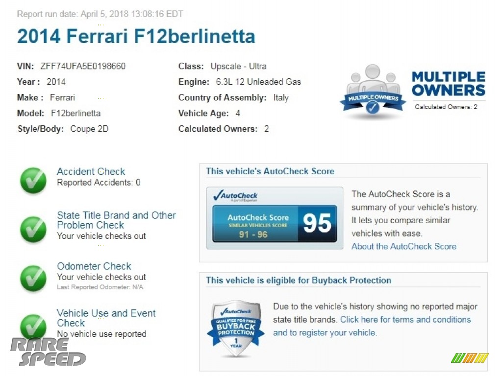 2014 F12berlinetta  - Nero Daytona Metallic / Nero/Rosso photo #2