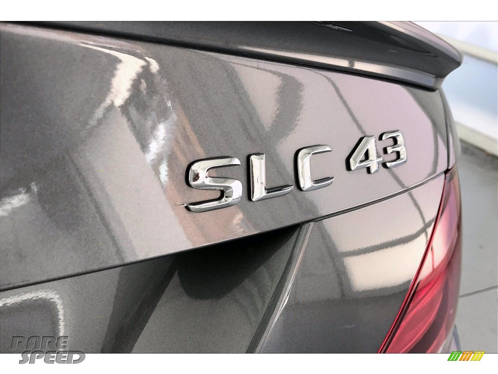 2017 SLC 43 AMG Roadster - Selenite Grey Metallic / Black photo #7