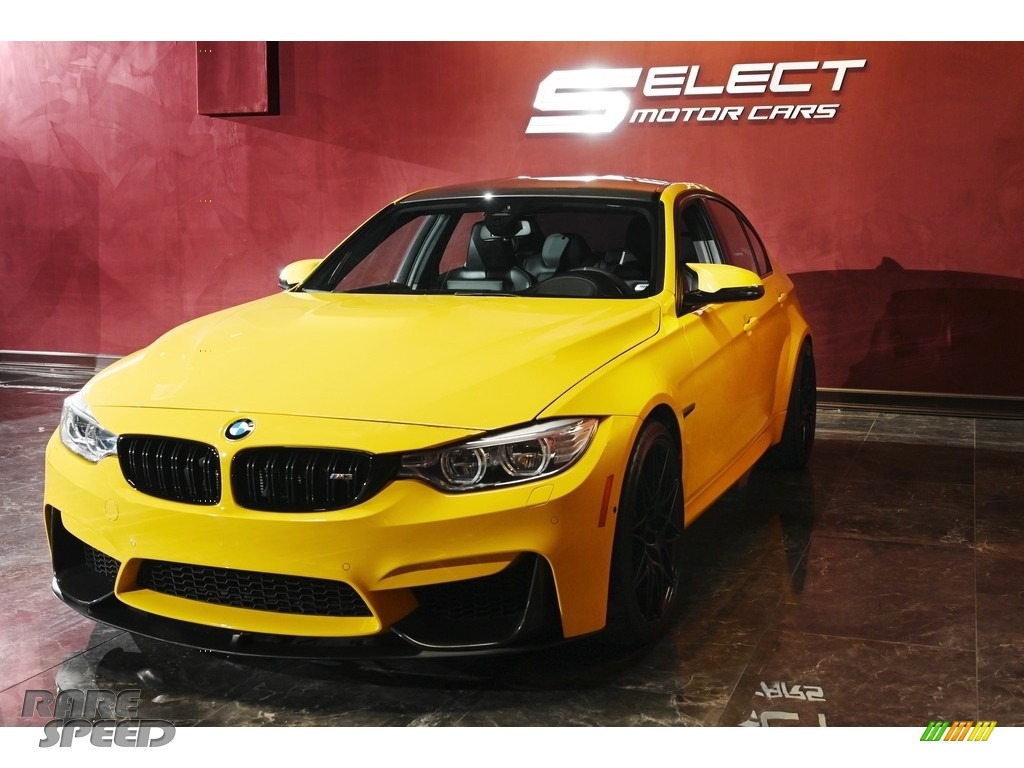 2017 M3 Sedan - Speed Yellow / Black photo #4