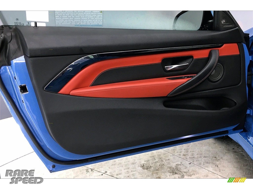 2018 M4 Coupe - Yas Marina Blue Metallic / Sakhir Orange/Black photo #23