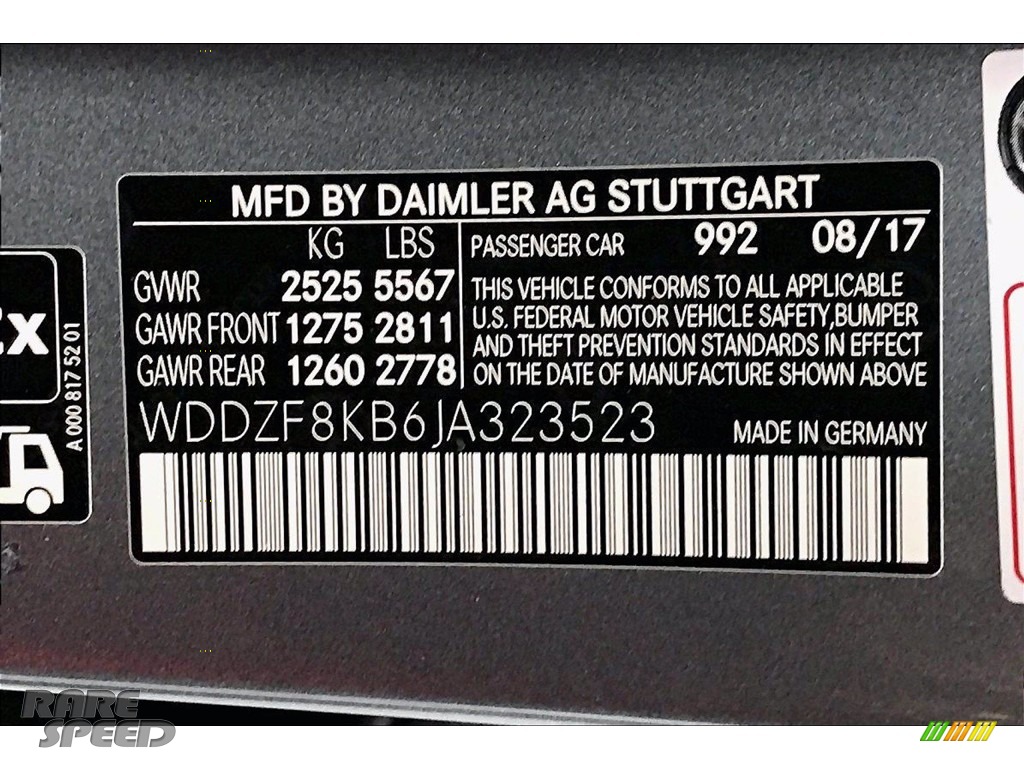 2018 E AMG 63 S 4Matic - Selenite Grey Metallic / Black photo #33