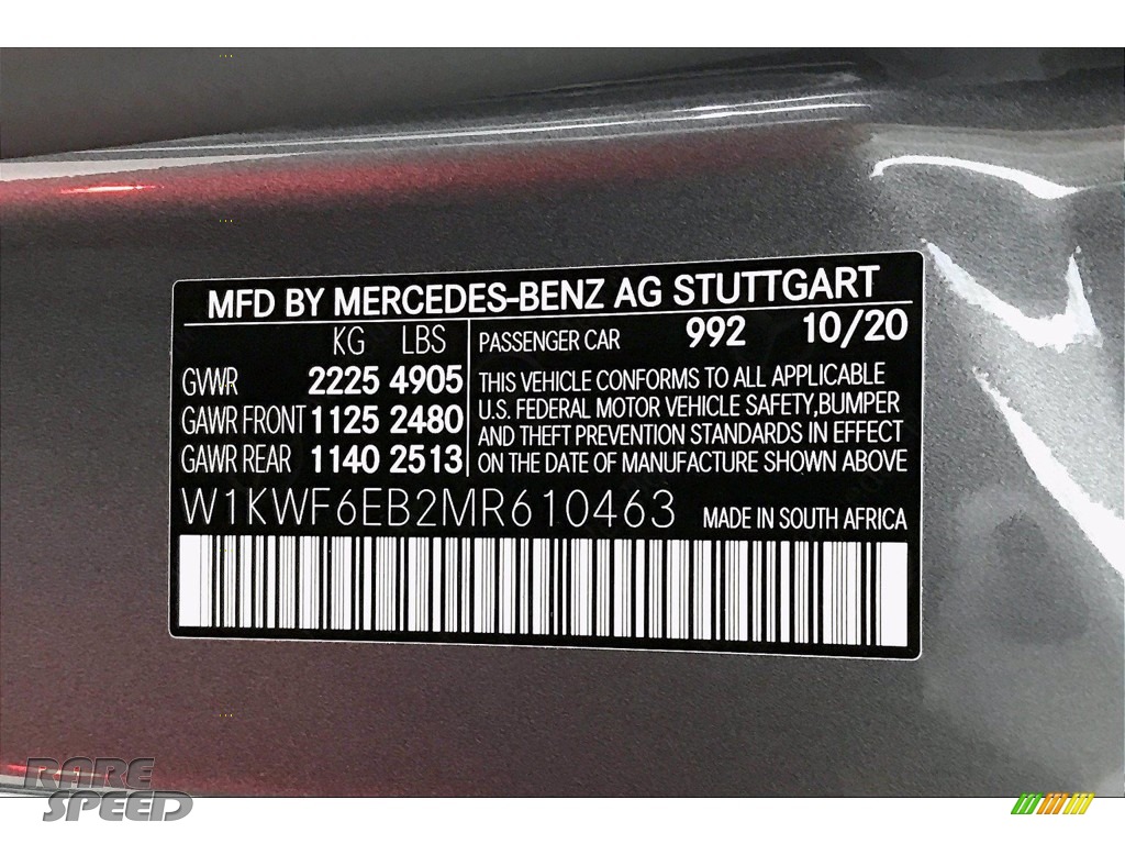 2021 C AMG 43 4Matic Sedan - Selenite Gray Metallic / Black w/Red Stitching photo #10