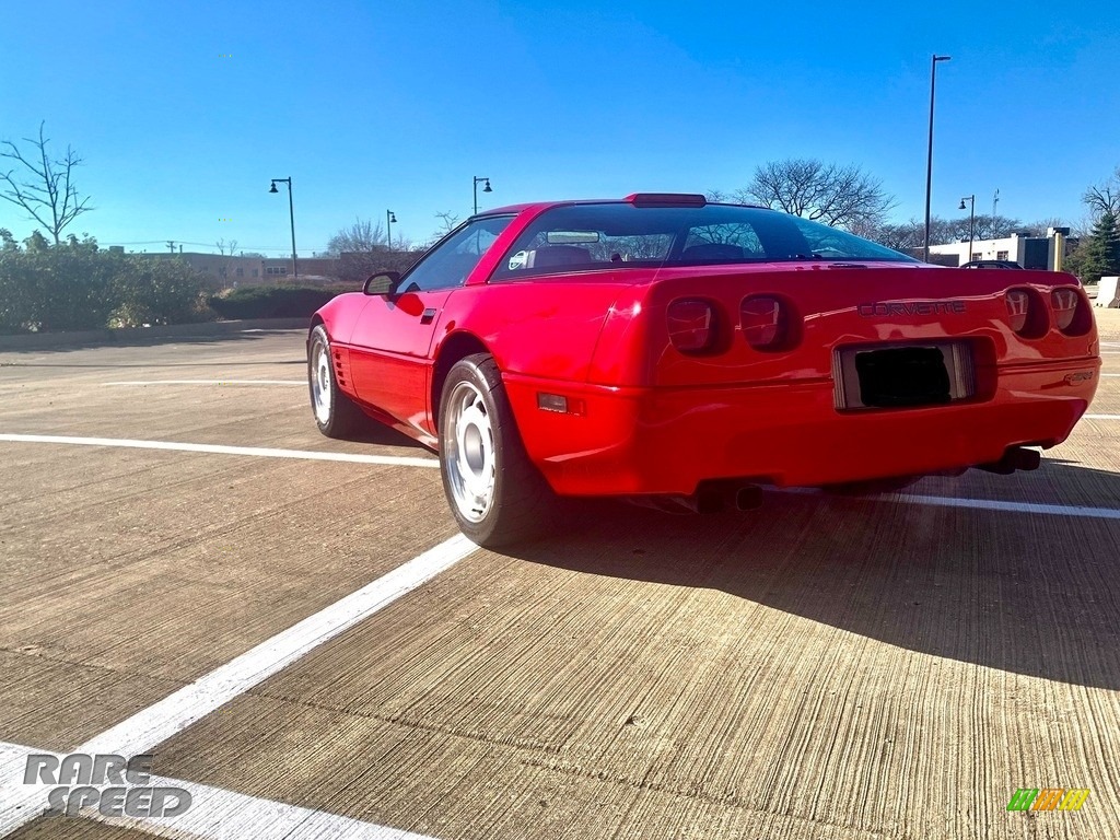 1991 Corvette ZR1 - Bright Red / Red photo #5