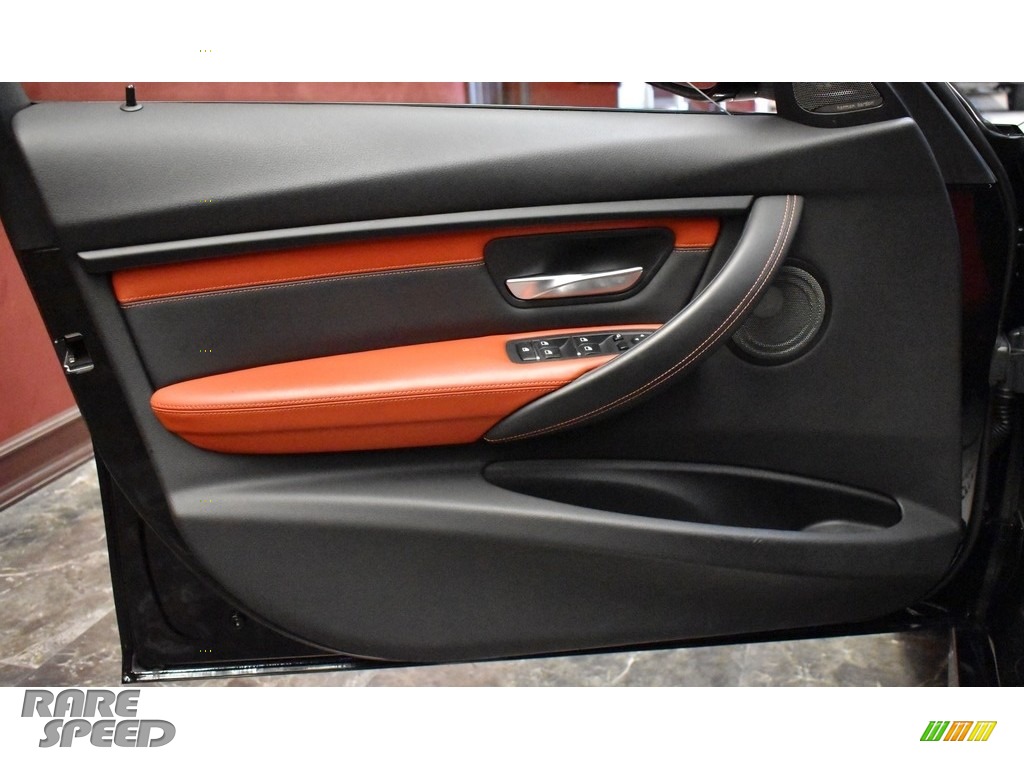 2018 M3 Sedan - Black Sapphire Metallic / Sakhir Orange/Black photo #23
