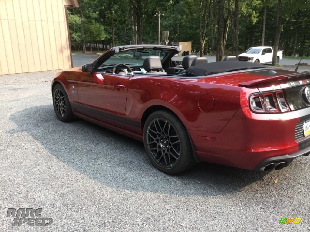 Ruby Red / Shelby Charcoal Black/Black Accents Ford Mustang Shelby GT500 Convertible