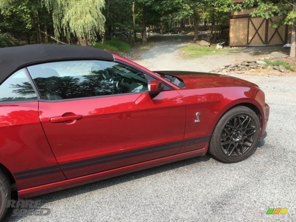 2014 Mustang Shelby GT500 Convertible - Ruby Red / Shelby Charcoal Black/Black Accents photo #5