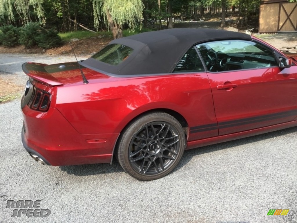 2014 Mustang Shelby GT500 Convertible - Ruby Red / Shelby Charcoal Black/Black Accents photo #6