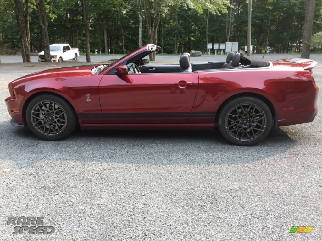 2014 Mustang Shelby GT500 Convertible - Ruby Red / Shelby Charcoal Black/Black Accents photo #11