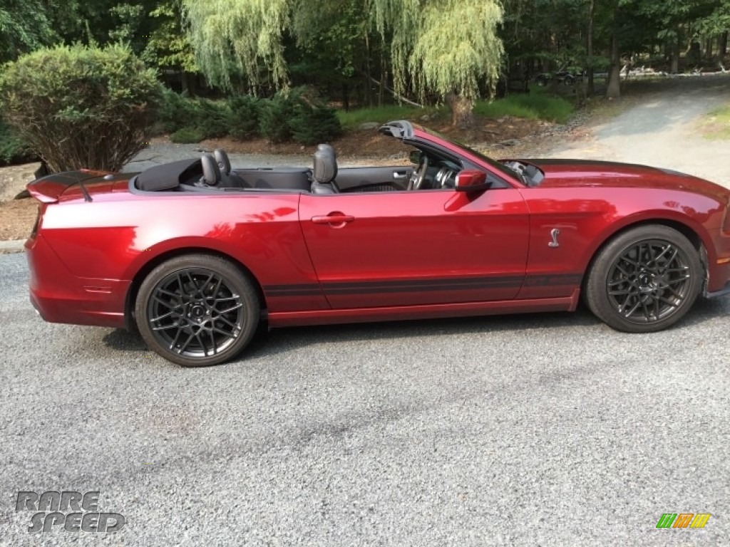 2014 Mustang Shelby GT500 Convertible - Ruby Red / Shelby Charcoal Black/Black Accents photo #19