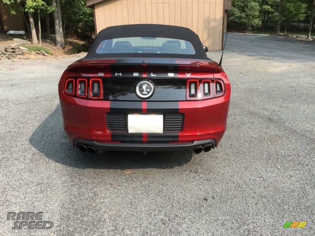 2014 Mustang Shelby GT500 Convertible - Ruby Red / Shelby Charcoal Black/Black Accents photo #21