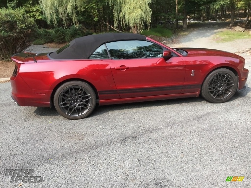 2014 Mustang Shelby GT500 Convertible - Ruby Red / Shelby Charcoal Black/Black Accents photo #22