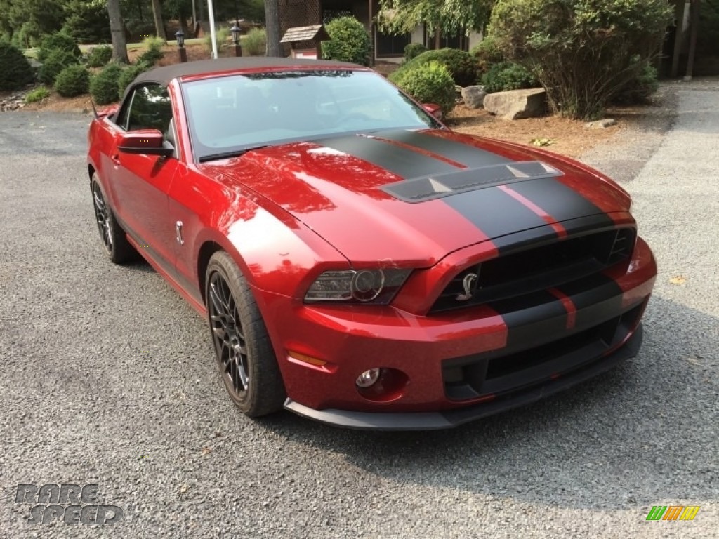 2014 Mustang Shelby GT500 Convertible - Ruby Red / Shelby Charcoal Black/Black Accents photo #26