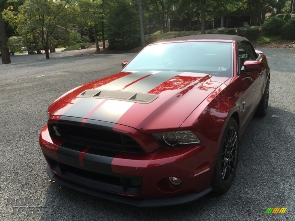 2014 Mustang Shelby GT500 Convertible - Ruby Red / Shelby Charcoal Black/Black Accents photo #30
