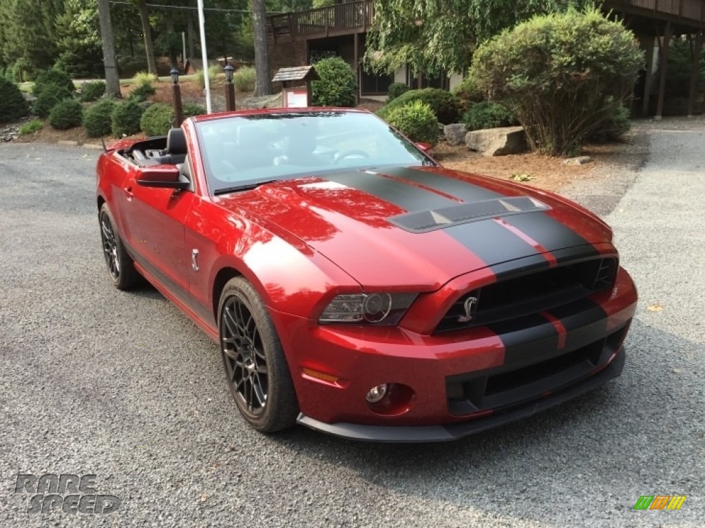 2014 Mustang Shelby GT500 Convertible - Ruby Red / Shelby Charcoal Black/Black Accents photo #33