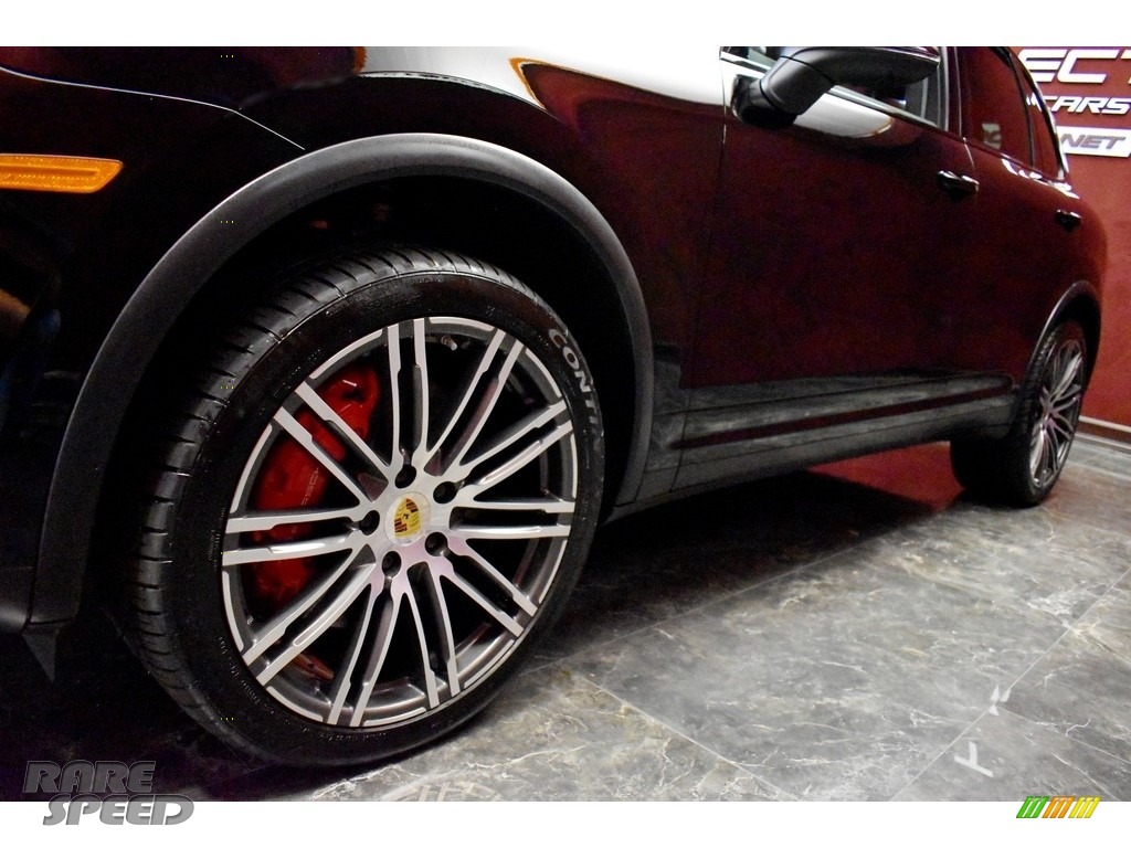 2016 Cayenne Turbo - Black / Black/Garnet Red photo #8