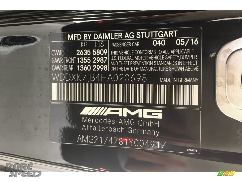 2017 S 63 AMG 4Matic Cabriolet - Black / Black photo #23