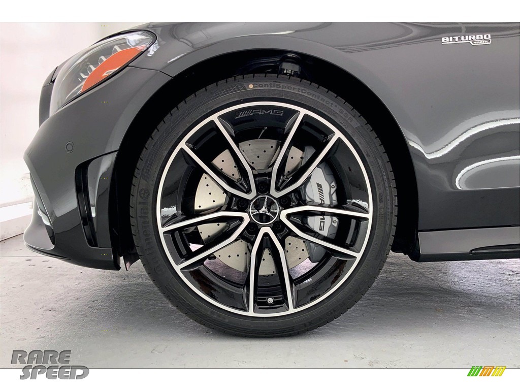 2021 C AMG 43 4Matic Cabriolet - Graphite Gray Metallic / Black/DINAMICA w/Red Stitching photo #10