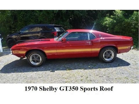 Candy Apple Red 1970 Ford Mustang Shelby GT350 Fastback