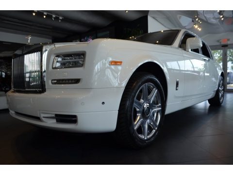 English White 2013 Rolls-Royce Phantom Sedan