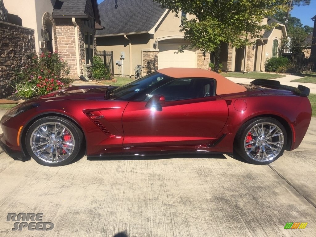 2016 Corvette Z06 Convertible - Long Beach Red Metallic Tintcoat / Brownstone photo #13