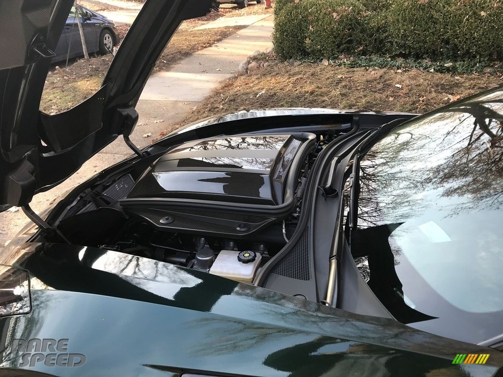 2019 Corvette ZR1 Coupe - Dark Green Metallic Wrap / Black photo #3